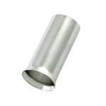 RS PRO Crimp Bootlace Ferrule, 18mm Pin Length, 7.5mm Pin Diameter, 25mm² Wire Size