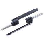 Schneider Electric, DZ5CA Insulated Crimp Bootlace Ferrule, 8mm Pin Length, 2mm Pin Diameter, 1.5mm² Wire Size, Black
