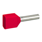 Legrand, Starfix Insulated Ferrule, 8mm Pin Length, 2.35mm Pin Diameter, Red