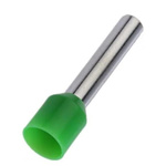 RS PRO Insulated Bootlace Ferrule, 6mm Pin Length, 1.1mm Pin Diameter, 0.34mm² Wire Size, Green