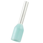 RS PRO Insulated Bootlace Ferrule, 6mm Pin Length, 1.1mm Pin Diameter, 0.34mm² Wire Size, Turquoise