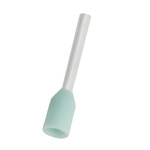 RS PRO Insulated Bootlace Ferrule, 8mm Pin Length, 1.1mm Pin Diameter, 0.25mm² Wire Size, Turquoise