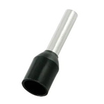 RS PRO Insulated Bootlace Ferrule, 10mm Pin Length, 2mm Pin Diameter, 1.5mm² Wire Size, Black