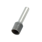 RS PRO Insulated Bootlace Ferrule, 12mm Pin Length, 3.2mm Pin Diameter, 4mm² Wire Size, Grey