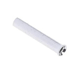 RS PRO Bootlace Ferrule, 8mm Pin Length, 1.1mm Pin Diameter, 0.25mm² Wire Size, Silver