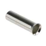 RS PRO Bootlace Ferrule, 12mm Pin Length, 3.2mm Pin Diameter, 4mm² Wire Size, Silver