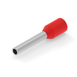 TE Connectivity, 1-966067 Insulated Ferrule, 10mm Pin Length, 1.40mm Pin Diameter, Red