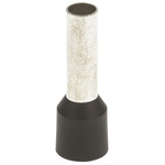 JST, GWE Insulated Crimp Bootlace Ferrule, 12mm Pin Length, 3.5mm Pin Diameter, 6mm² Wire Size, Black