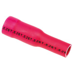 JST, CVDAGF Insulated Female Crimp Bullet Connector, 0.25mm² to 1.65mm², 22AWG to 16AWG, 4mm Bullet diameter, Red