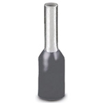 Phoenix Contact, AI4 -18 GY Insulated Crimp Bootlace Ferrule, 18mm Pin Length, 2.9mm Pin Diameter, 4mm² Wire Size, Grey