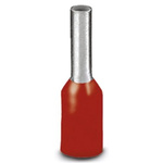 Phoenix Contact, AI 10 -18 RD Insulated Crimp Bootlace Ferrule, 18mm Pin Length, 4.6mm Pin Diameter, 10mm² Wire Size,
