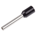 Phoenix Contact, AI Insulated Crimp Bootlace Ferrule, 12mm Pin Length, 1.8mm Pin Diameter, 1.5mm² Wire Size, Black