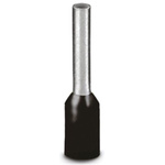 Phoenix Contact, AI Insulated Crimp Bootlace Ferrule, 8mm Pin Length, 1.8mm Pin Diameter, 1.5mm² Wire Size, Black