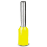 Phoenix Contact, AI Insulated Crimp Bootlace Ferrule, 8mm Pin Length, 0.8mm Pin Diameter, 0.25mm² Wire Size, Yellow