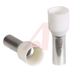 Altech Insulated Crimp Bootlace Ferrule, 12mm Pin Length, 4.9mm Pin Diameter, 10mm² Wire Size, White
