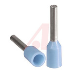 Altech Insulated Crimp Bootlace Ferrule, 6mm Pin Length, 1.2mm Pin Diameter, 0.34mm² Wire Size, Blue