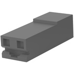 TE Connectivity, Positive Lock .250 Mk II 1 Way Liquid Crystal Polymer Crimp Terminal Housing, 9.78mm Tab Size, Black