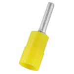 RS PRO Insulated Crimp Pin Connector, 4mm² to 6mm², 12AWG to 10AWG, 2.8mm Pin Diameter, 14mm Pin Length, Yellow