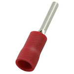 RS PRO Insulated Crimp Pin Connector, 0.5mm² to 1.5mm², 22AWG to 16AWG, 1.9mm Pin Diameter, 12mm Pin Length, Red