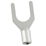 RS PRO Uninsulated Crimp Spade Connector, 0.5mm² to 1.5mm², 22AWG to 16AWG, 5.3mm Stud Size