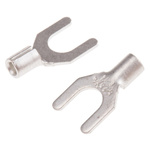 RS PRO Uninsulated Crimp Spade Connector, 1.5mm² to 2.5mm², 16AWG to 14AWG, M5 Stud Size