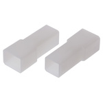 TE Connectivity, AMP FASTIN-FASTON 1 Way Nylon 66 Crimp Terminal Housing, 6.35mm Tab Size, Natural