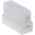 TE Connectivity, AMP FASTIN-FASTON 2 Way Nylon 66 Crimp Terminal Housing, 6.35mm Tab Size, Natural