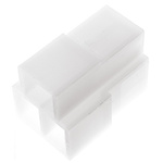 TE Connectivity, AMP FASTIN-FASTON 3 Way Nylon 66 Crimp Terminal Housing, 6.35mm Tab Size, Natural