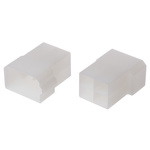 TE Connectivity, AMP FASTIN-FASTON 4 Way Nylon 66 Crimp Terminal Housing, Natural