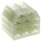 TE Connectivity, AMP FASTIN-FASTON 11 Way Nylon 66 Crimp Terminal Housing, 6.35mm Tab Size, Natural