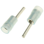 RS PRO Insulated Crimp Pin Connector, 1.5mm² to 2.5mm², 16AWG to 14AWG, 1.9mm Pin Diameter, 12mm Pin Length, Blue