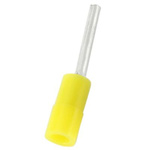 RS PRO Insulated, Tin Crimp Pin Connector, 0.2mm² to 0.5mm², 26AWG to 22AWG, 1.4mm Pin Diameter, 10mm Pin Length, Yellow