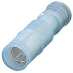 Nichifu, PCE Insulated Female Crimp Bullet Connector, 2mm² to 2mm², 14AWG to 14AWG, 6.9mm Bullet diameter, Blue