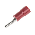 RS PRO Insulated, Tin Crimp Pin Connector, 0.5mm² to 1.5mm², 22AWG to 16AWG, 1.9mm Pin Diameter, 9mm Pin Length, Red