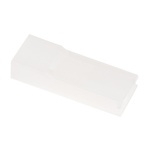 TE Connectivity, AMP FASTON 1 Way Nylon 66 Crimp Terminal Housing, 6.35mm Tab Size, Natural