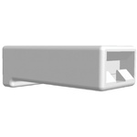 TE Connectivity, AMP FASTIN-FASTON 1 Way Nylon 66 Crimp Terminal Housing, 6.35mm Tab Size, Natural