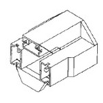 TE Connectivity, Positive Lock .250 3 Way Nylon 66 Crimp Terminal Housing, 6.35mm Tab Size, Natural