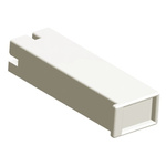 TE Connectivity, Positive Lock .187 Mk II 1 Way Nylon Crimp Terminal Housing, 6.35mm Tab Size, Natural