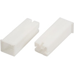 TE Connectivity, Positive Lock .250 Mk II 1 Way Nylon Crimp Terminal Housing, 6.35mm Tab Size, Natural