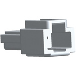 TE Connectivity, FASTON .250 1 Way Nylon Crimp Terminal Housing, Natural
