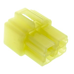 TE Connectivity, FASTON .250 4 Way Nylon Crimp Terminal Housing, Natural