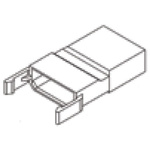 TE Connectivity, FASTIN-FASTON .110 3 Way Nylon Crimp Terminal Housing, 2.79mm Tab Size, Natural