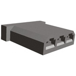 TE Connectivity, FASTIN-FASTON .110 3 Way Polyamide Crimp Terminal Housing, Black