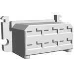 TE Connectivity, FASTIN-FASTON .250 6 Way Nylon Crimp Terminal Housing, Natural