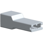 TE Connectivity, FASTON .250 AMPIP 1 Way Nylon Crimp Terminal Housing, Natural