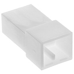TE Connectivity, FASTIN-FASTON .250 2 Way Nylon Crimp Terminal Housing, 6.35mm Tab Size, Natural
