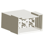 TE Connectivity, FASTIN-FASTON .250 6 Way Nylon Crimp Terminal Housing, 6.3mm Tab Size, Natural