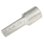RS PRO Uninsulated, Tin Crimp Pin Connector, 10mm² to 10mm², 8AWG to 8AWG, 4.3mm Pin Diameter, 14mm Pin Length, Silver