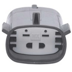 Molex, 19433 2 Way Crimp Terminal Housing, Black