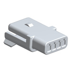 Molex 4 Way Nylon Crimp Terminal Housing, Natural